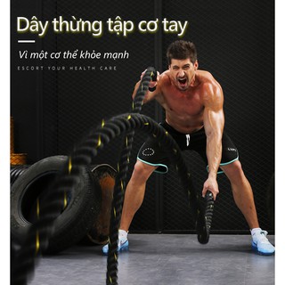 Dây thừng tập gym cao cấp 38mm dài 9m và 12m - Dây thừng tập thể lực