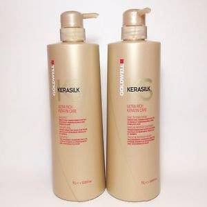 Cặp Dầu Gội Xả Siêu Mượt Goldwell Keratin Kerasilk 1000ml X 2