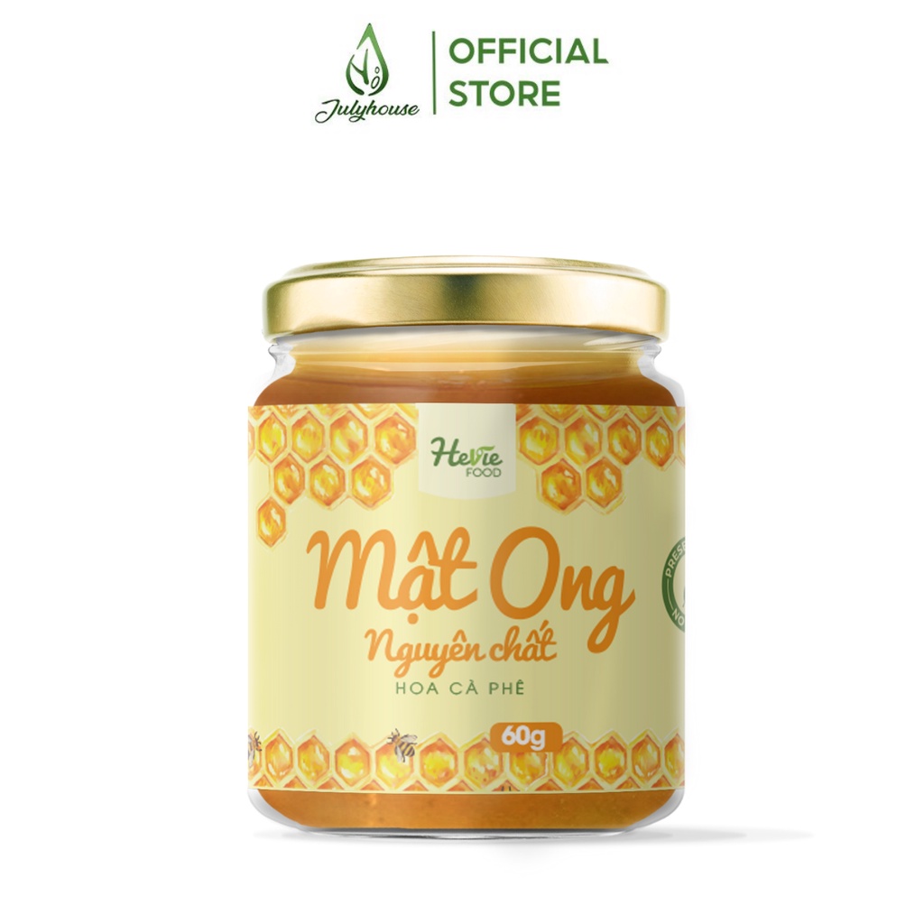 Mật ong nguyên chất xuất khẩu 60g Heviefood tăng cường sức khỏe