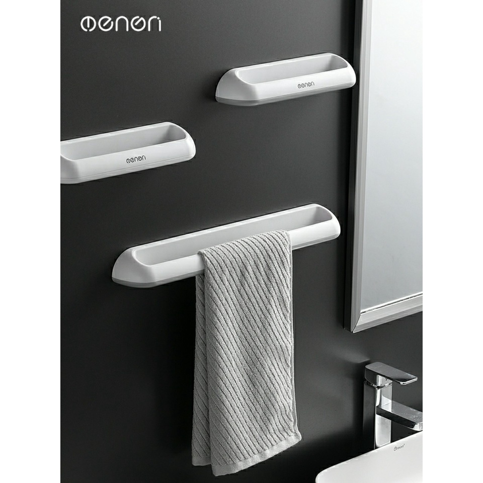 Giá treo dép nhà tắm dàn tường OENON cao cấp, Kệ treo khăn tắm chất liệu nhựa ABS sang trọng hiện đại