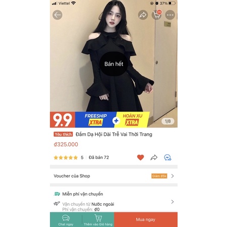 Pas thanh ly đầm ulzzang lệch trễ vai thời trang kiểu cách