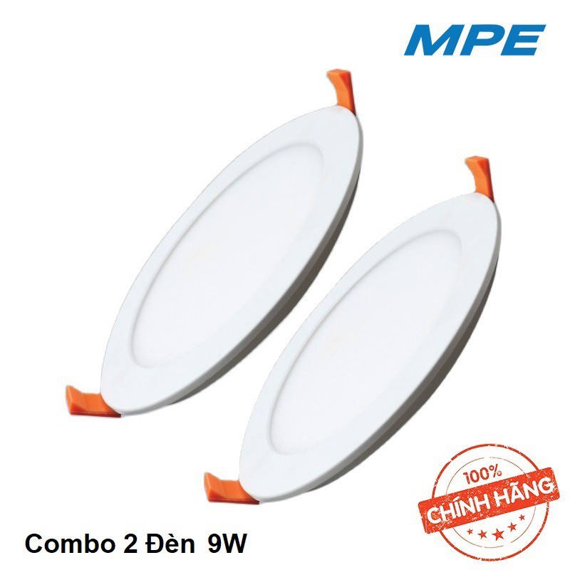 [Chính Hãng] Combo 2 Đèn LED MPE Slim Panel Âm Trần Series RP 6W, 9W, 12W, 18W, 24W Ánh sáng Trắng, Trung Tính, Vàng