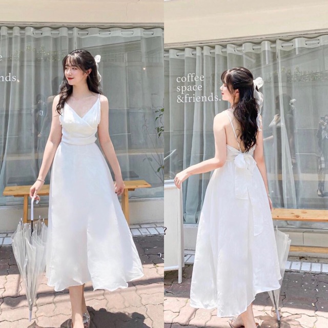 Maxi trắng 2s đan lưng nơ lưng | BigBuy360 - bigbuy360.vn