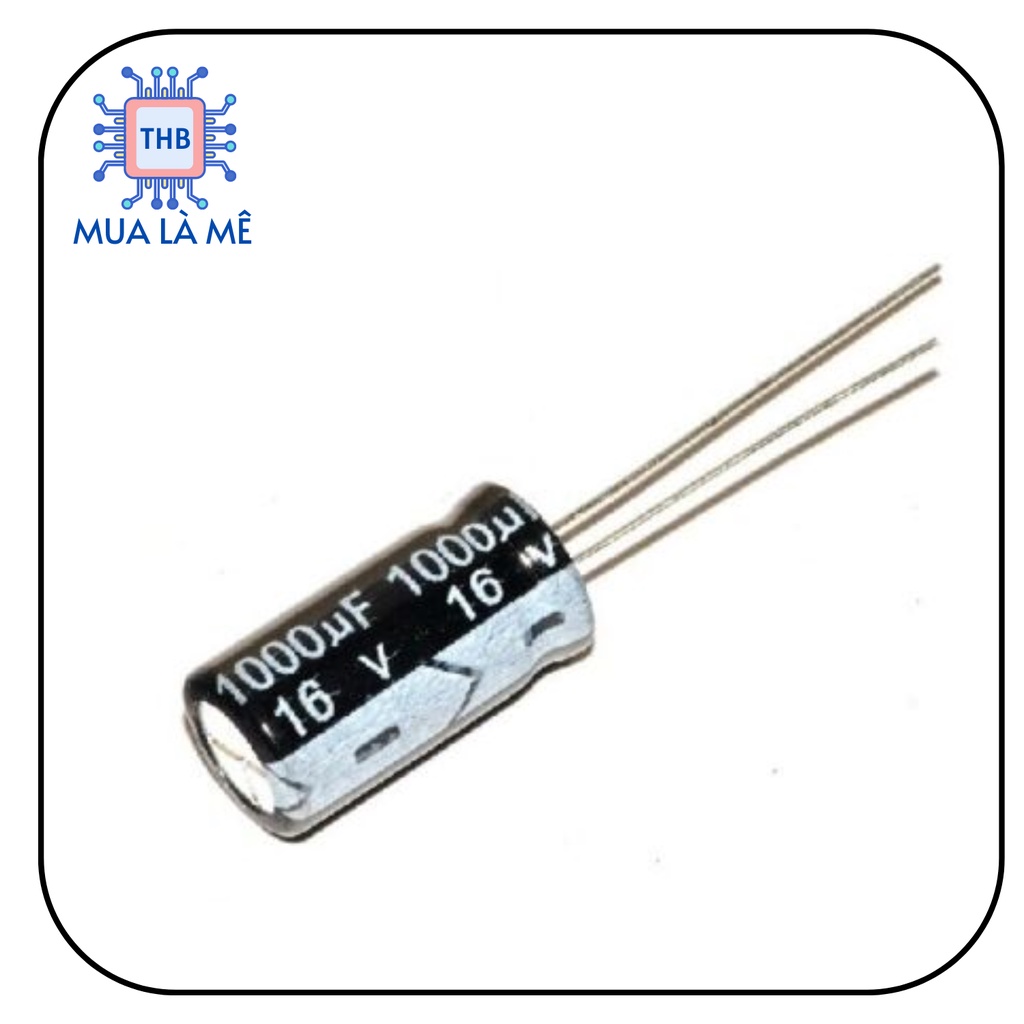 Tụ hóa 1000uF-16V, tụ điện chất lượng cao.