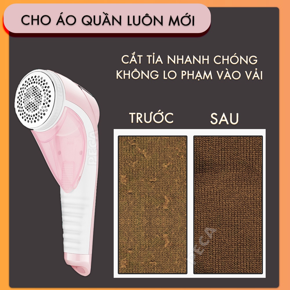 Máy cắt lông xù quần áo không dây Kemei KM-1905 không dây công suất 9W mạnh mẽ cắt lông xù vải nệm - Hàng chính hãng