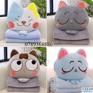 Bộ chăn gối ngủ văn phòng 2 in 1