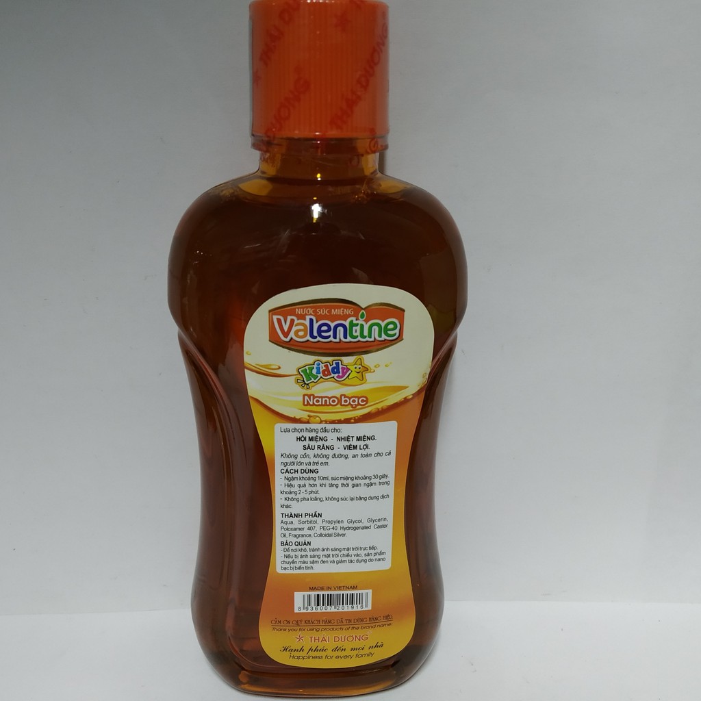 Nước súc miệng Valentine 250-500ml