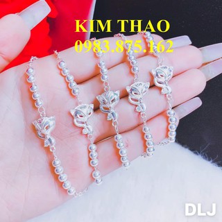 Lắc tay hồ ly bạc ta kết hợp bi bạc
