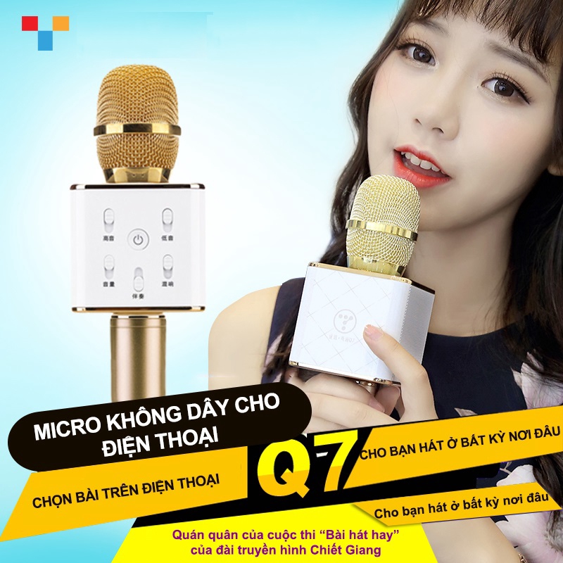 [ XÃ 3 NGÀY ] Micro karaoke，loa kiêm mic，micro điện thoại，karaok không dây，karaok không dây gia đì