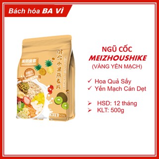 Ngũ Cốc Hoa Quả Yên Mạch Mixed Fruit Oatmeal Meizhoushike Vàng 500g