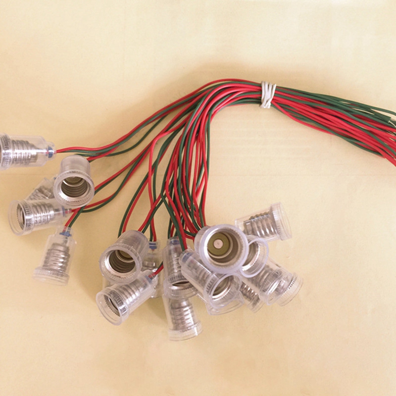 Set 10 / 20 Đuôi Đèn E10 Có Dây Cáp Tiện Dụng