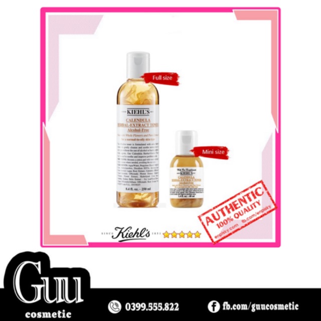 Toner hoa cúc Kiehl's Calendula Herbal Extract Toner