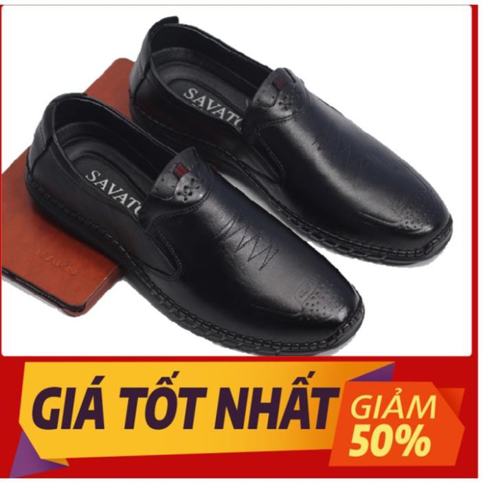 [ Giá hủy diệt ] Giày lười nam da bò lịch lãm bảo hành 12 tháng | BigBuy360 - bigbuy360.vn