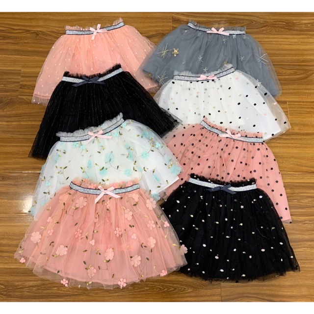 Chân váy ren HM hàng xuất sz 1-7y