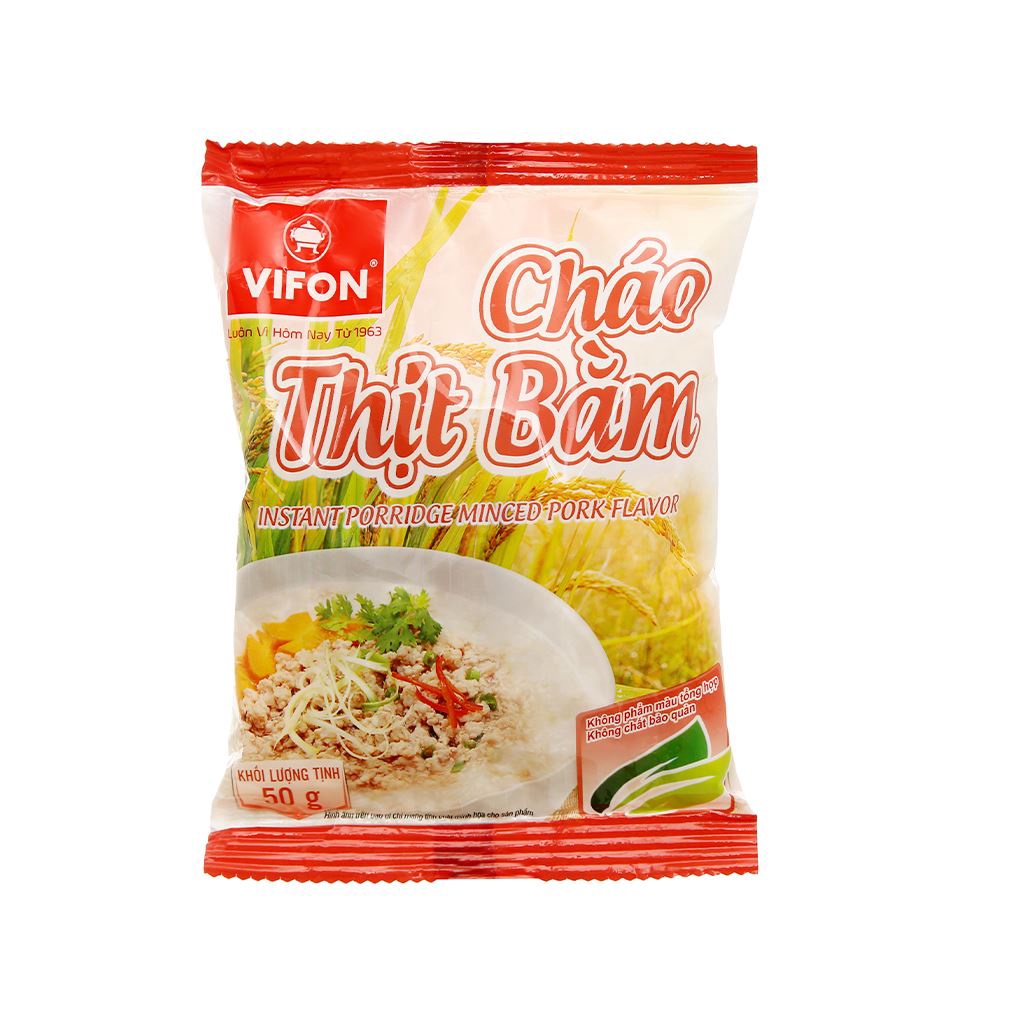 Thùng 50 gói cháo Vifon vị thịt bằm 50g