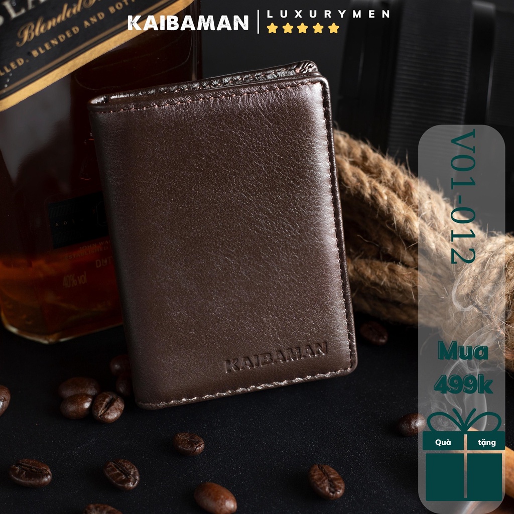 Ví Nam Da Dò Thật Kaibaman Cao Cấp Dáng Đứng - KAIBAMAN [V01-012]