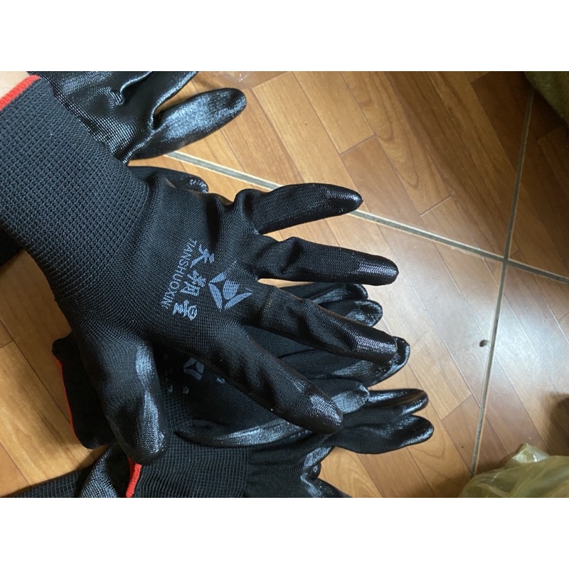 [CHUYÊN SỈ] Gang tay phủ sơn màu đen bảo hộ lao động chất liệu bền đẹp