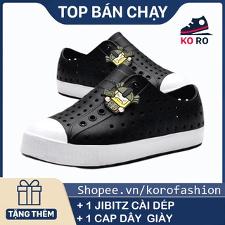 giày native💖FREESHIP💖 giày native đen đi mưa KOROHBS242