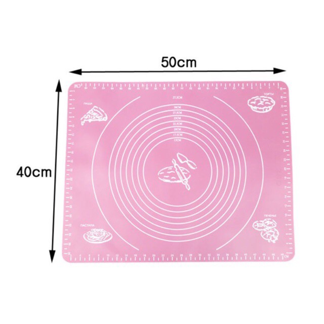 [Nhiều kích thước] Tấm nhào bột chống dính silicon mat to - nhỏ