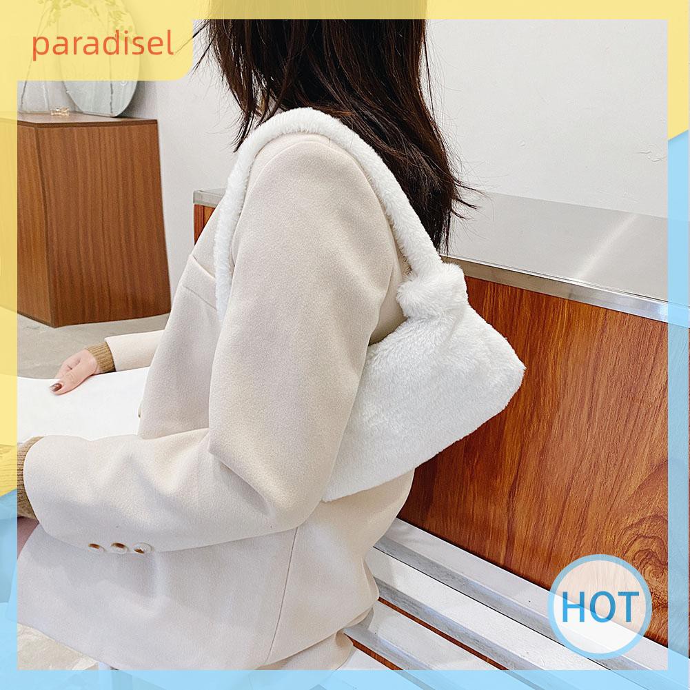 Túi đeo vai nhung lông phong cách vintage sành điệu