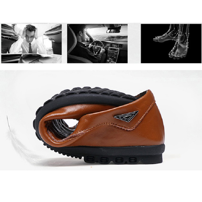 giầy lười - GL08 Nâu (FREE SHIP) | BigBuy360 - bigbuy360.vn