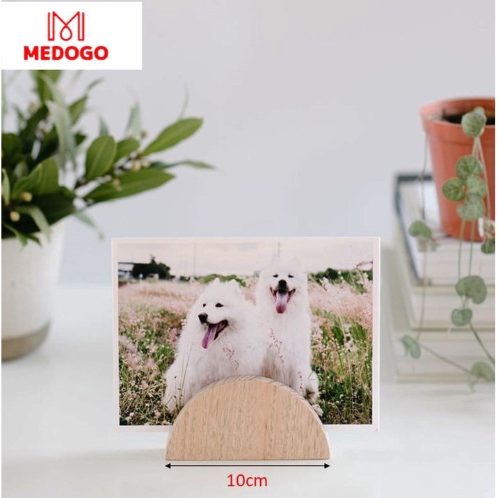 Kệ gỗ MEDOGO để tranh ảnh, trang sức phụ kiện, chân đế gỗ để ảnh lưu niệm