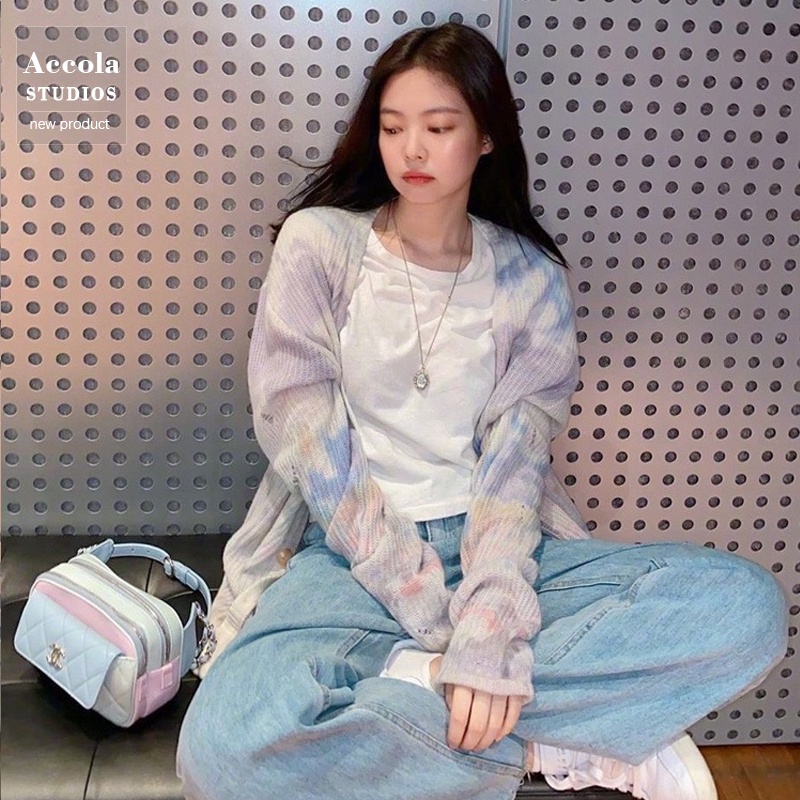 ÁO CARDIGAN JENNIE BLACKPINK TONE MÀU PASTEL SIÊU HOT