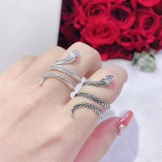 Nhẫn bạc ⚜️FREESHIP⚜️ Nhẫn Rắn