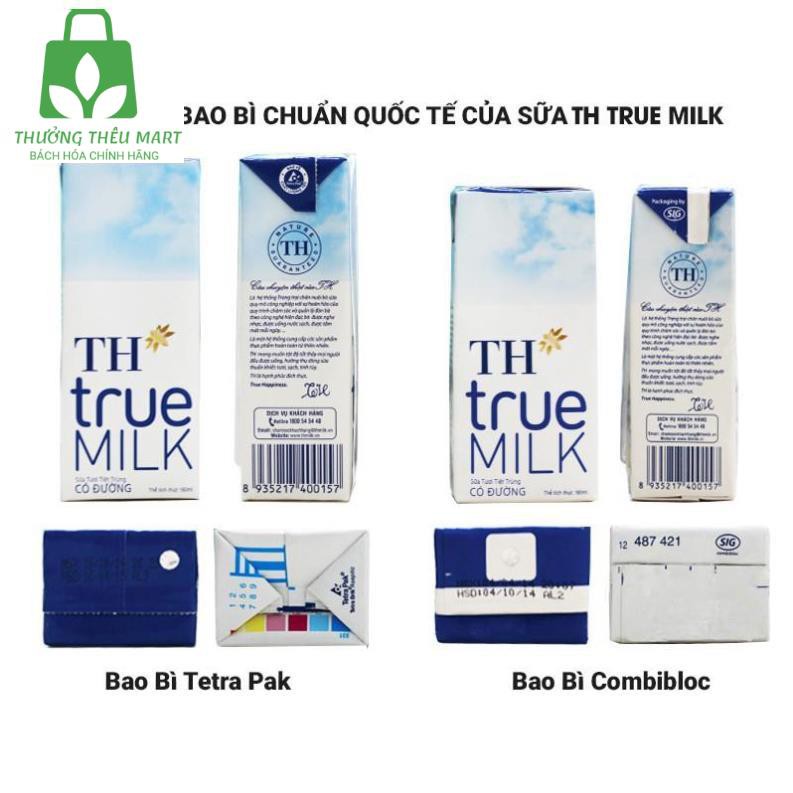 Lốc 4 hộp x 180ml sữa chua uống vị việt quất TH True Yogurt