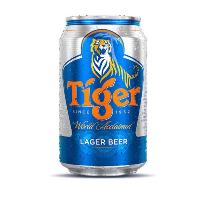 Thùng 24 lon bia Tiger 330ml. Date mới
