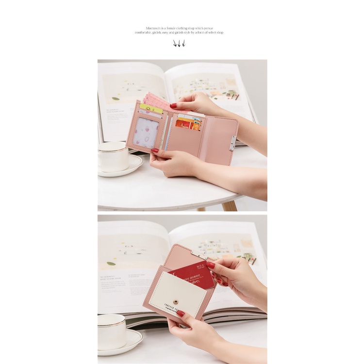 Ví Cầm Tay Mini Phối Màu Thời Trang - Đơn Giản - Đa Năng / HL JEWELRY STORE