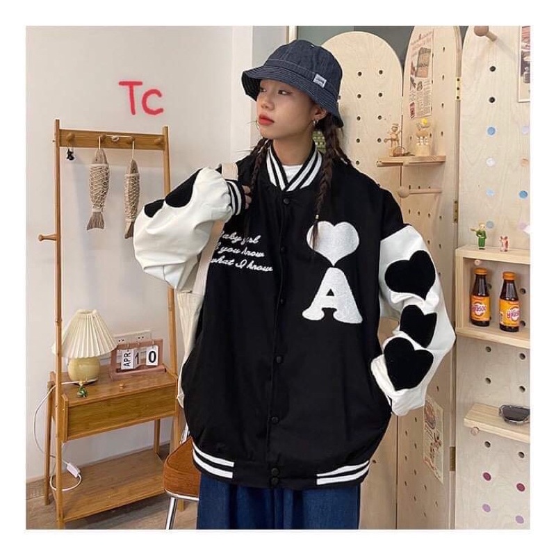 Áo khoác logo A tay tim TC6