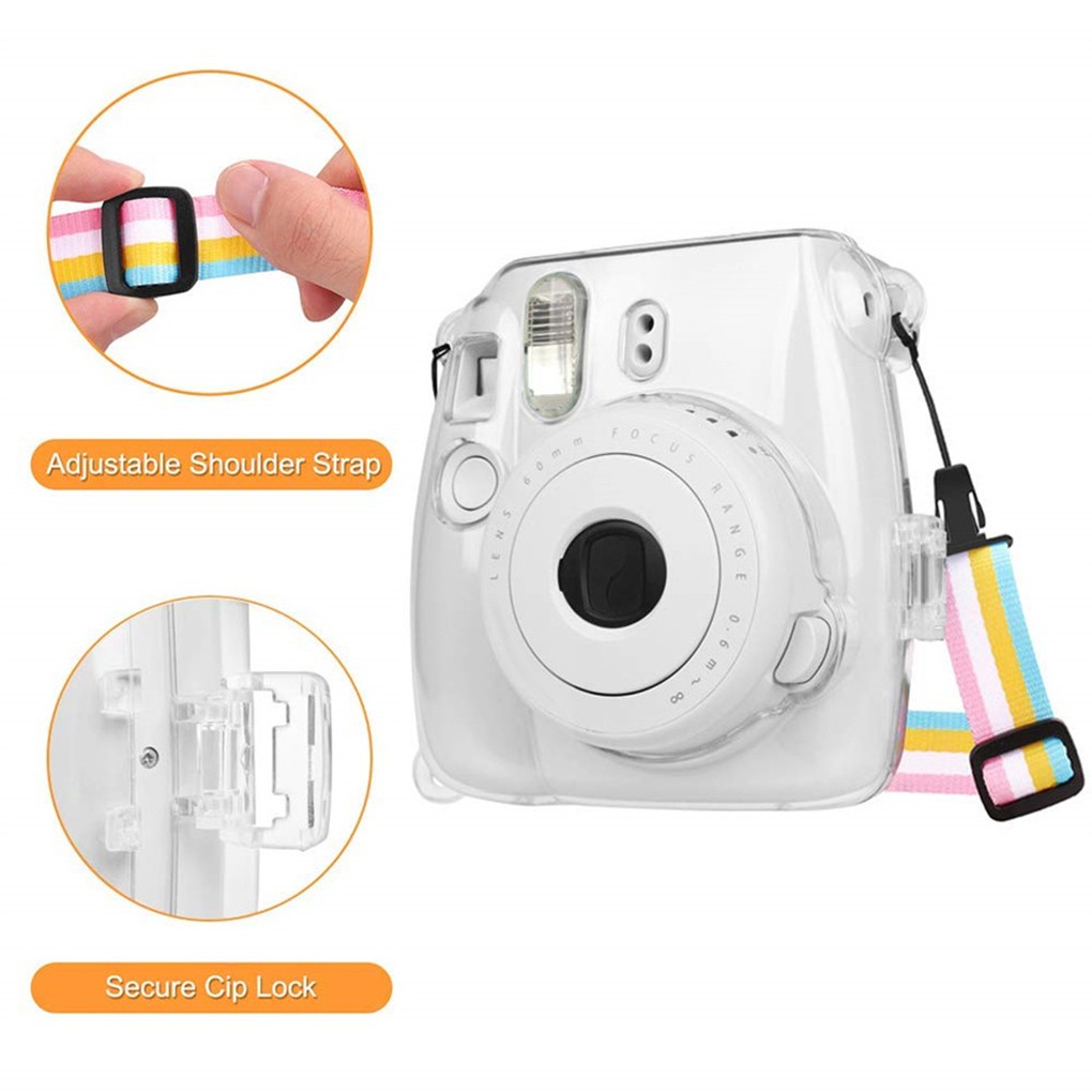 Túi Đựng Bảo Vệ Máy Ảnh Fujifilm Instax Mini 8 / 8 + / 9 Bằng Nhựa Trong Suốt Tiện Dụng