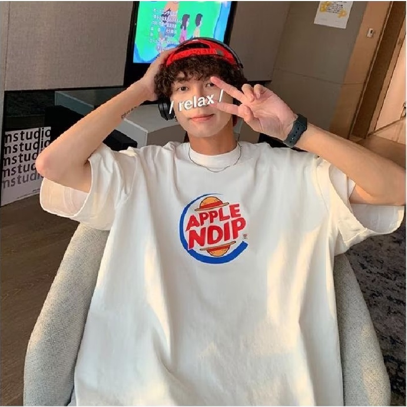 Áo Thun Tay Ngắn Dáng Rộng In Chữ Đơn Giản Thời Trang Mùa Hè Cho Nam Size M-3xl