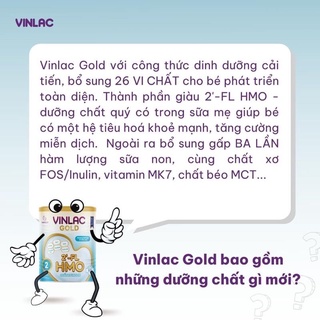 Sữa Vinlac GOLD 1 HMO (0-24M) 900g