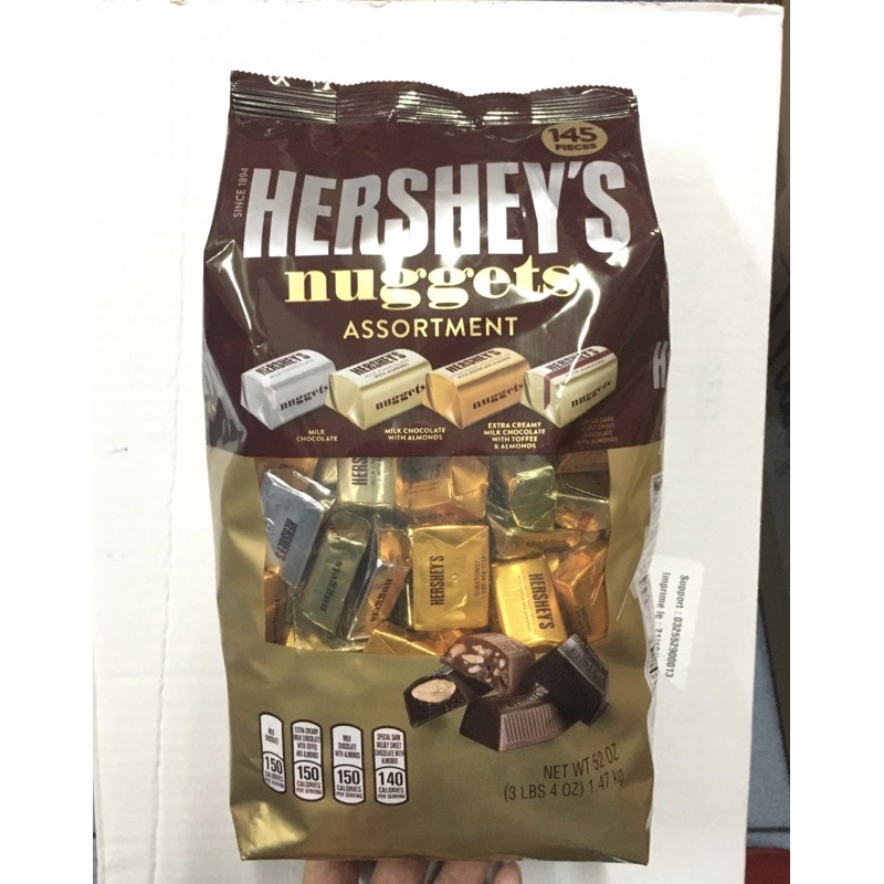 CHOCOLATE HERSHEY NUGGETS 1KG47 . XUẤT XỨ USA.DATE 09/2021