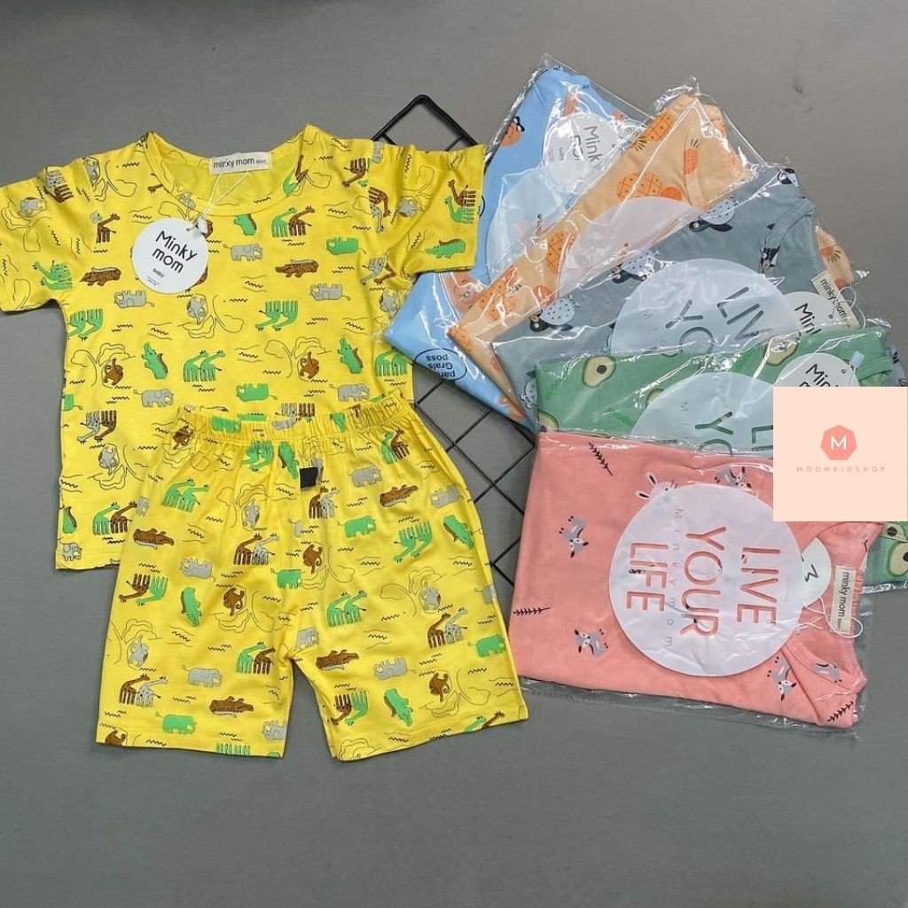 Bộ Body Cộc Tay MinKy Mom Xuân Hè😍 100% COTTON,sờ là sướng,nhìn là thích,nhận hàng ưng ý ngay,cho bé 6-20kg