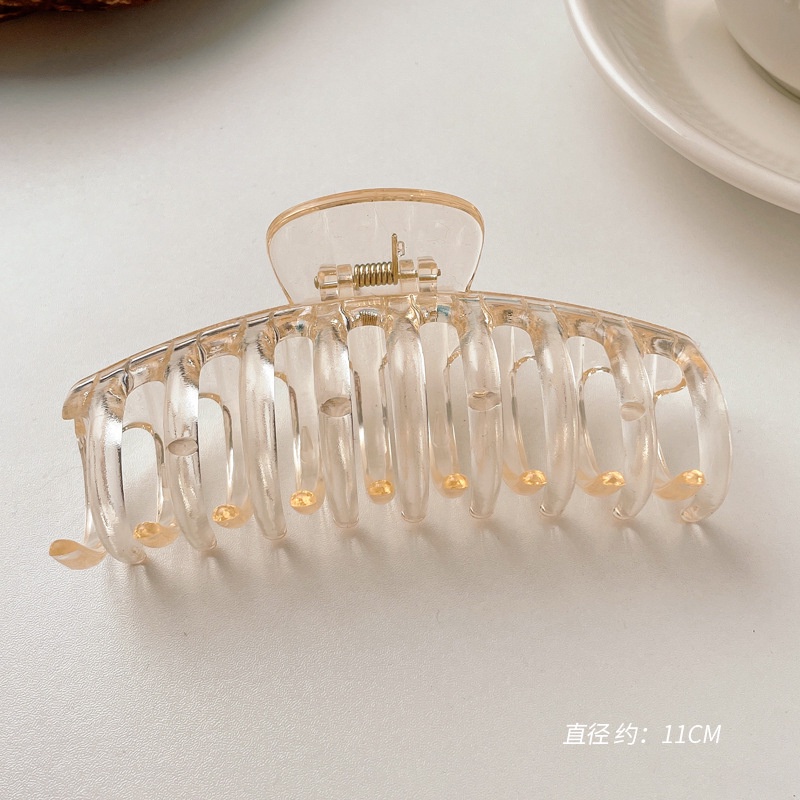 Kẹp Tóc Màu Cà Phê Phong Cách Thời Trang Hàn Quốc