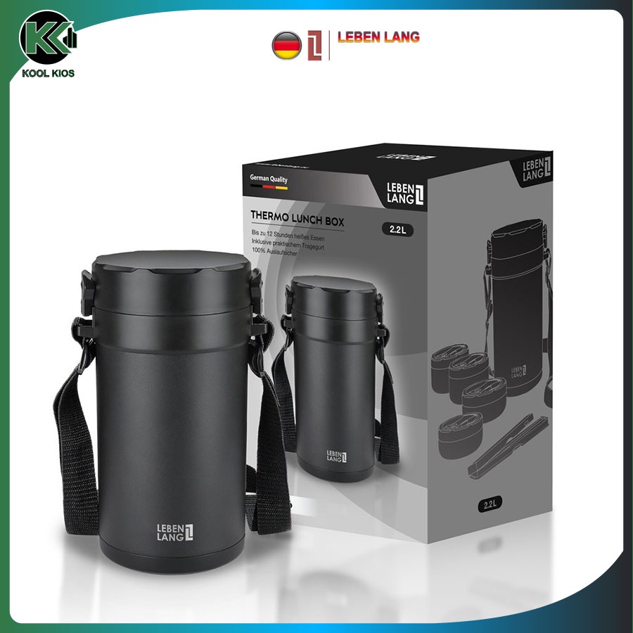 Bộ hộp cơm giữ nhiệt LEBEN LANG - LBT856
