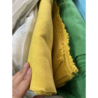 Vải bố/vải canvas/ vàng trơn khổ 1.5mx1m