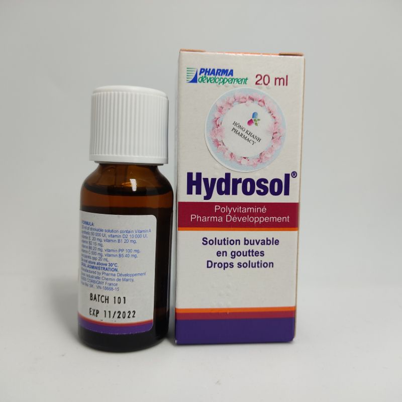 Hydrosol Siro bổ sung vitamin và khoáng chất cho bé 20ml