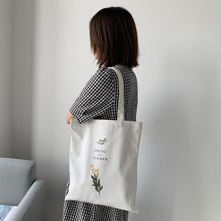 Túi tote vải canvas cành hoa cải - Túi canvas đơn giản | BigBuy360 - bigbuy360.vn