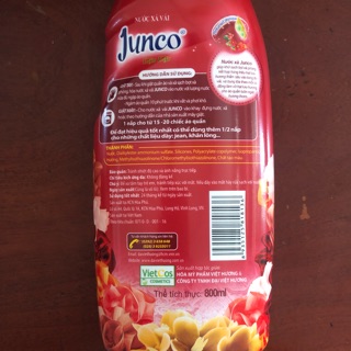 Nước Xả Vải JunCo Chai 800ml- Màu đỏ