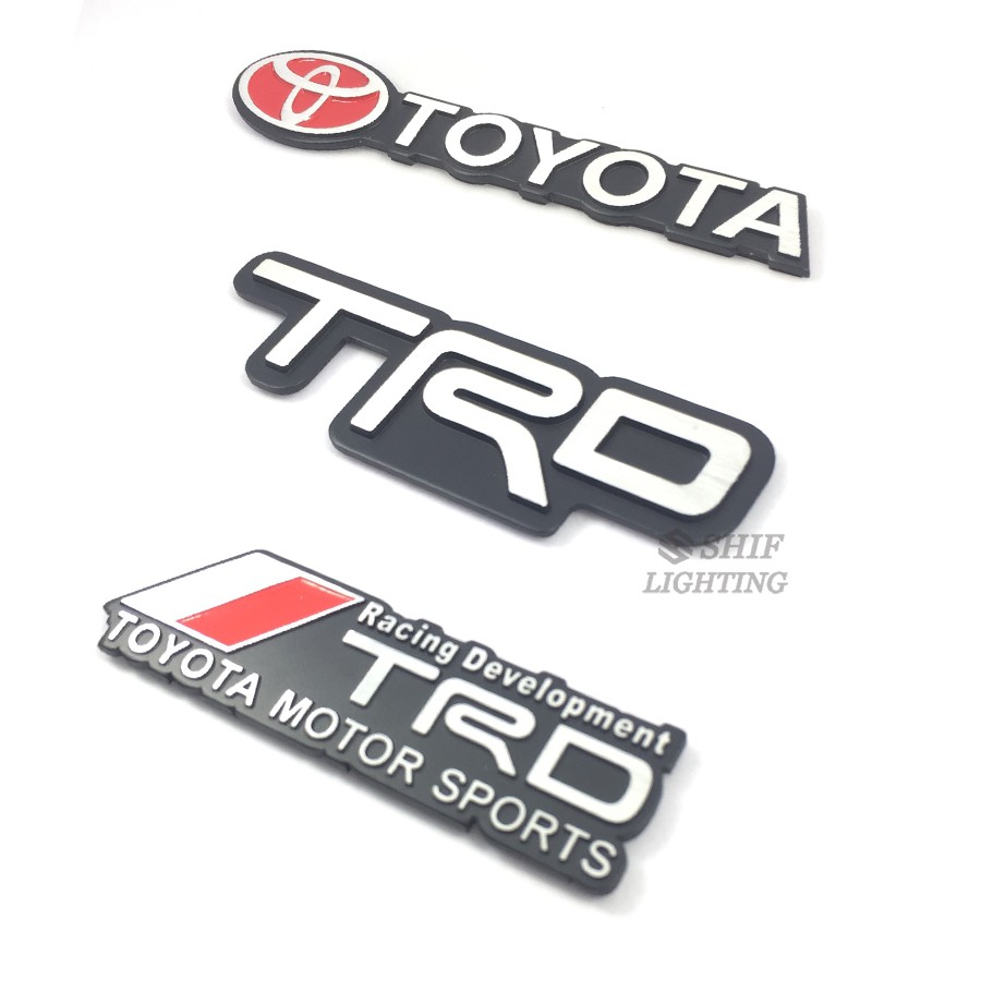 Logo kim loại trang trí xe Toyota