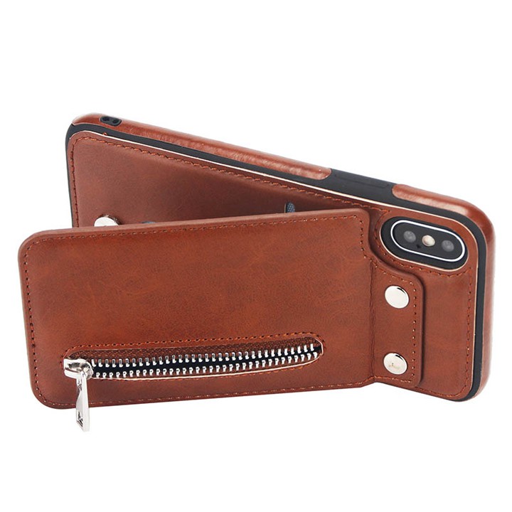 Bao da Iphone X, Xs, Xs Max, Xr kiêm ví đựng tiền, thẻ, card rất tiện lợi Minh's House | BigBuy360 - bigbuy360.vn
