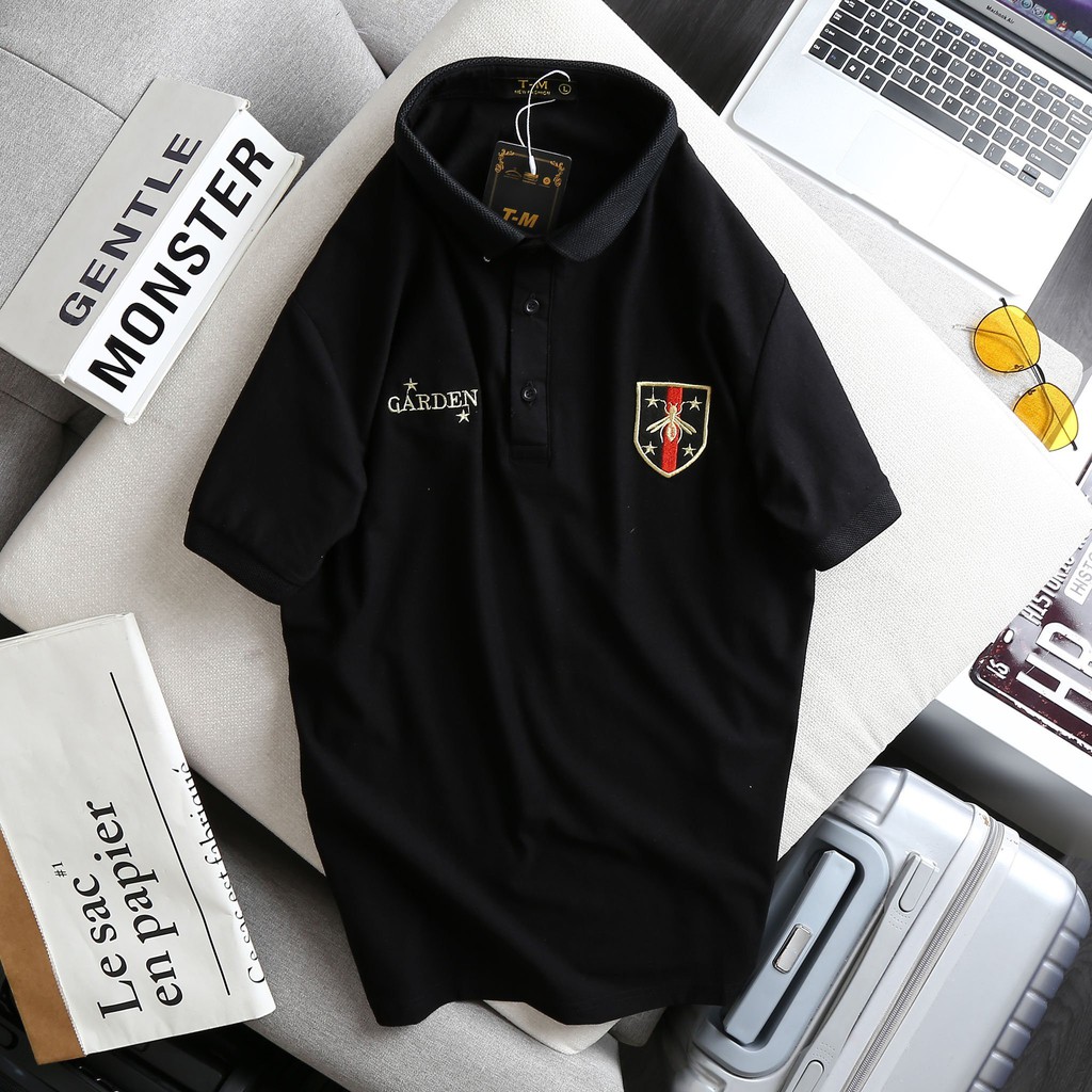 Áo thun Nam ngắn tay cổ bẻ cao cấp phối màu viền cánh tay và cổ, thêu logo nổi bật - New Hot | BigBuy360 - bigbuy360.vn