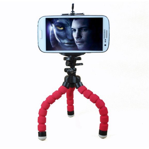 Tripod Bạch Tuộc 3 Chân Để Điện Thoại Để Bàn, Cầm Tay, Tặng Kèm Kẹp Điện Thoại - AQ