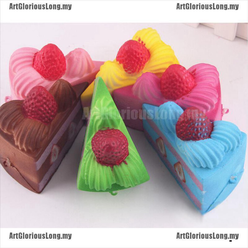 Đồ Chơi Bóp Squishy Hình Bánh Kem Dâu