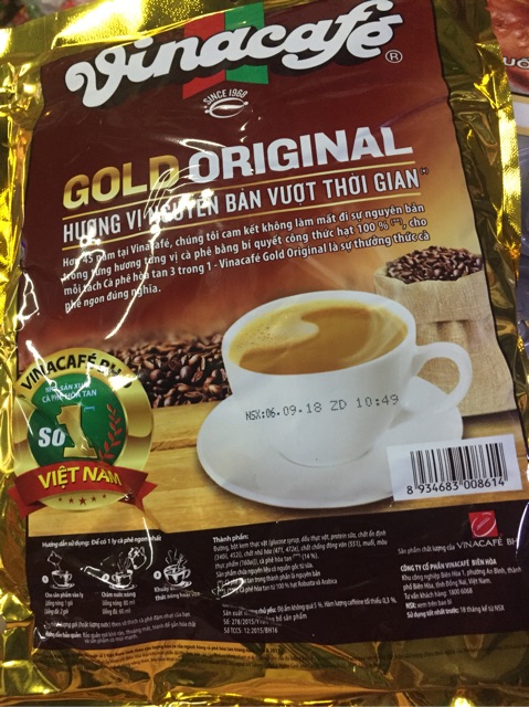 Vinacafe 3in1 bịch (24 gói x20g)