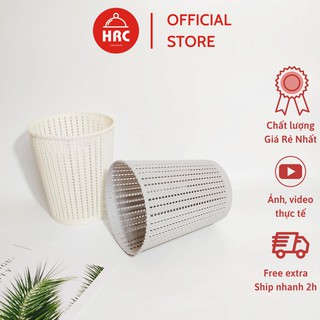 Giỏ nhựa giả mây size trung (GIÁ TỐT) Giỏ đựng đồ kiểu dáng Hàn Quốc màu sắc nhã nhặn 1197